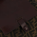 FENDI Zucca Canvas Backpack Brown Black Auth 200298-16
