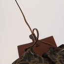 FENDI Zucca Canvas Backpack Brown Black Auth 200298-17