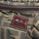 FENDI Zucca Canvas Backpack Brown Black Auth 200298-23