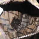 FENDI Zucca Canvas Backpack Brown Black Auth 200298-25