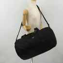 PRADA Boston Bag Nylon 2way Black Silver Auth 200299A-24
