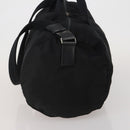 PRADA Boston Bag Nylon 2way Black Silver Auth 200299A-3
