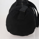 PRADA Boston Bag Nylon 2way Black Silver Auth 200299A-4