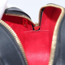 Christian Louboutin Chain Shoulder Bag Leather Black Gold Auth 200300A-21