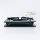 BVLGARI Serpenti Forever Chain Bag Patent Leather Green Gold Auth 200301V-10