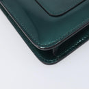 BVLGARI Serpenti Forever Chain Bag Patent Leather Green Gold Auth 200301V-12