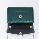 BVLGARI Serpenti Forever Chain Bag Patent Leather Green Gold Auth 200301V-17