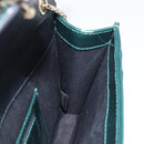 BVLGARI Serpenti Forever Chain Bag Patent Leather Green Gold Auth 200301V-20