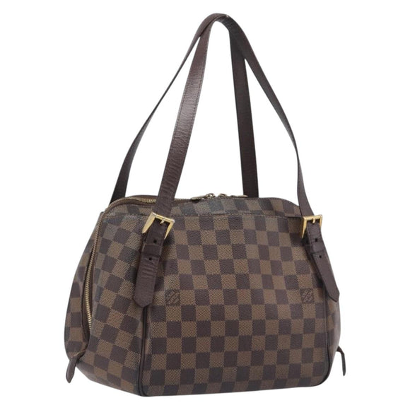 LOUIS VUITTON Damier Ebene Belem MM Hand Bag N51174 LV Auth 200303