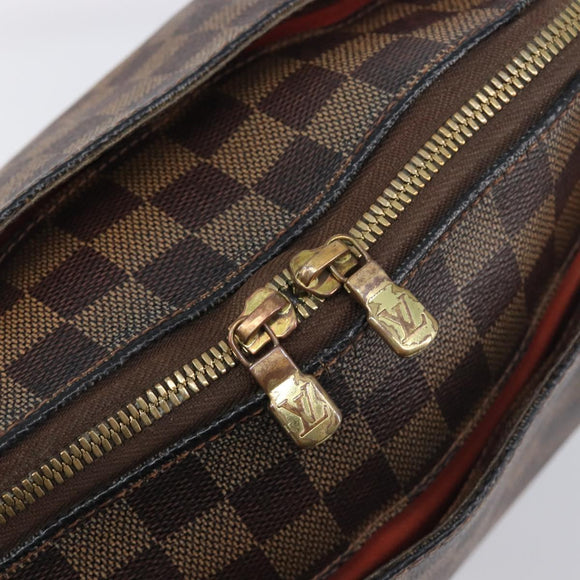 LOUIS VUITTON Damier Ebene Belem MM Hand Bag N51174 LV Auth 200303
