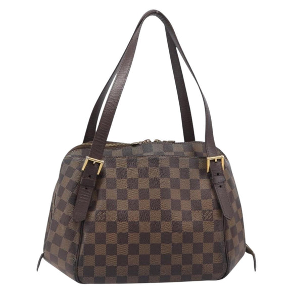 LOUIS VUITTON Damier Ebene Belem MM Hand Bag N51174 LV Auth 200303