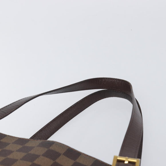 LOUIS VUITTON Damier Ebene Belem MM Hand Bag N51174 LV Auth 200303