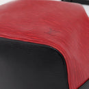 LOUIS VUITTON Epi Petit Noe Shoulder Bag Red Black M44172 LV Auth 200330A-9