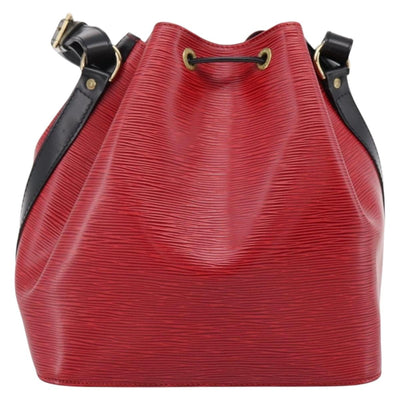 LOUIS VUITTON Epi Petit Noe Shoulder Bag Red Black M44172 LV Auth 200330A - 0