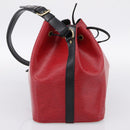 LOUIS VUITTON Epi Petit Noe Shoulder Bag Red Black M44172 LV Auth 200330A-3