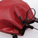 LOUIS VUITTON Epi Petit Noe Shoulder Bag Red Black M44172 LV Auth 200330A-6