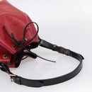 LOUIS VUITTON Epi Petit Noe Shoulder Bag Red Black M44172 LV Auth 200330A-7