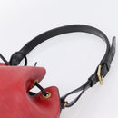 LOUIS VUITTON Epi Petit Noe Shoulder Bag Red Black M44172 LV Auth 200330A-8