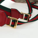 GUCCI GG Supreme Web Sherry Line Backpack PVC Beige Gold 427042 Auth 200331M-11