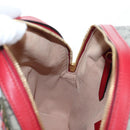 GUCCI GG Supreme Web Sherry Line Backpack PVC Beige Gold 427042 Auth 200331M-27