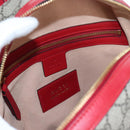 GUCCI GG Supreme Web Sherry Line Backpack PVC Beige Gold 427042 Auth 200331M-28