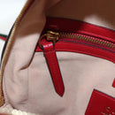 GUCCI GG Supreme Web Sherry Line Backpack PVC Beige Gold 427042 Auth 200331M-29