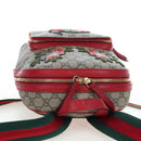 GUCCI GG Supreme Web Sherry Line Backpack PVC Beige Gold 427042 Auth 200331M-7