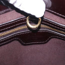 LOUIS VUITTON Monogram Vernis Wilshire PM Hand Bag Amarante M93641 Auth 200333-20