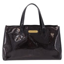 LOUIS VUITTON Monogram Vernis Wilshire PM Hand Bag Amarante M93641 Auth 200333-13