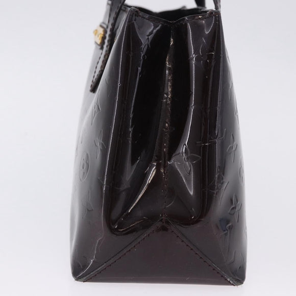 LOUIS VUITTON Monogram Vernis Wilshire PM Hand Bag Amarante M93641 Auth 200333