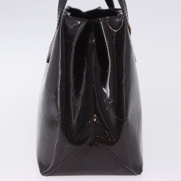 LOUIS VUITTON Monogram Vernis Wilshire PM Hand Bag Amarante M93641 Auth 200333