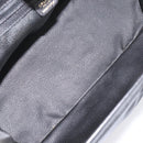CELINE Hand Bag Leather Black Gold Tone Auth 200334-15