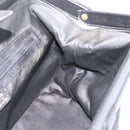 CELINE Hand Bag Leather Black Gold Tone Auth 200334-16