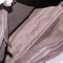GUCCI GG Canvas Hand Bag Dark Brown 33890 Auth 200335-11