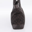 GUCCI GG Canvas Hand Bag Dark Brown 33890 Auth 200335-3