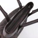 GUCCI GG Canvas Hand Bag Dark Brown 33890 Auth 200335-6