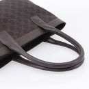 GUCCI GG Canvas Hand Bag Dark Brown 33890 Auth 200335-7