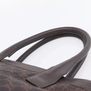 GUCCI GG Canvas Hand Bag Dark Brown 33890 Auth 200335-8