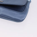 GUCCI Chain Shoulder Bag Satin Blue Auth 200336V-15