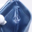 GUCCI Chain Shoulder Bag Satin Blue Auth 200336V-19
