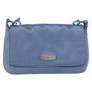 GUCCI Chain Shoulder Bag Satin Blue Auth 200336V-13
