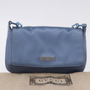 GUCCI Chain Shoulder Bag Satin Blue Auth 200336V-12