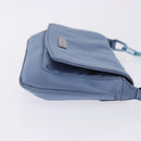 GUCCI Chain Shoulder Bag Satin Blue Auth 200336V-3