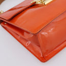 LOUIS VUITTON Monogram Vernis Spring Street Hand Bag Orange M91025 Auth 200337-16