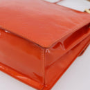 LOUIS VUITTON Monogram Vernis Spring Street Hand Bag Orange M91025 Auth 200337-17