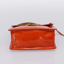 LOUIS VUITTON Monogram Vernis Spring Street Hand Bag Orange M91025 Auth 200337-5