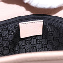 GUCCI Jackie Hand Bag Leather Pink Gold 002 1068 2404 Auth 200338V-16