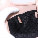 GUCCI Jackie Hand Bag Leather Pink Gold 002 1068 2404 Auth 200338V-20