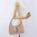 GUCCI Jackie Hand Bag Leather Pink Gold 002 1068 2404 Auth 200338V-23