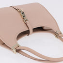 GUCCI Jackie Hand Bag Leather Pink Gold 002 1068 2404 Auth 200338V-6